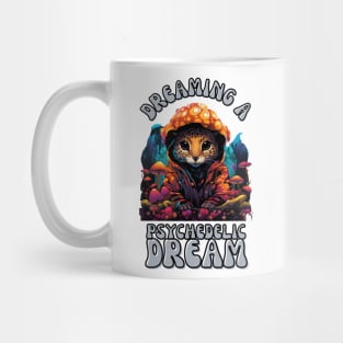 Dreaming a psychedelic dream leopard Mug